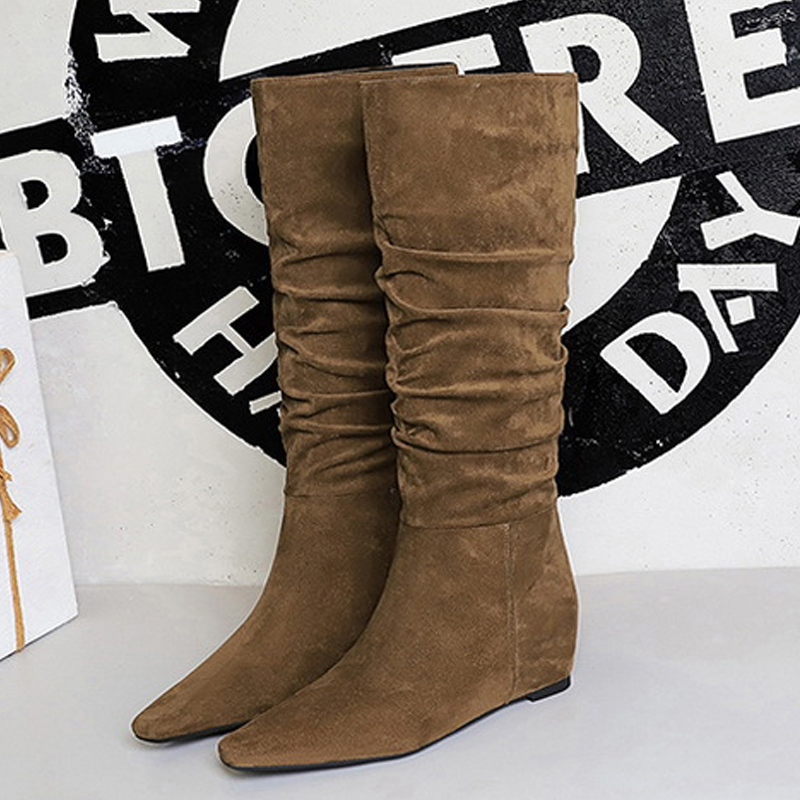 Knee High Boots Women - Bigtree novo outono inverno design palmilhas