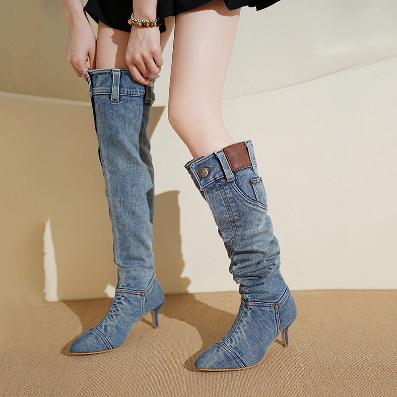 Botas de cano alto para mulher - Knee High Boots Women avaliação e preço