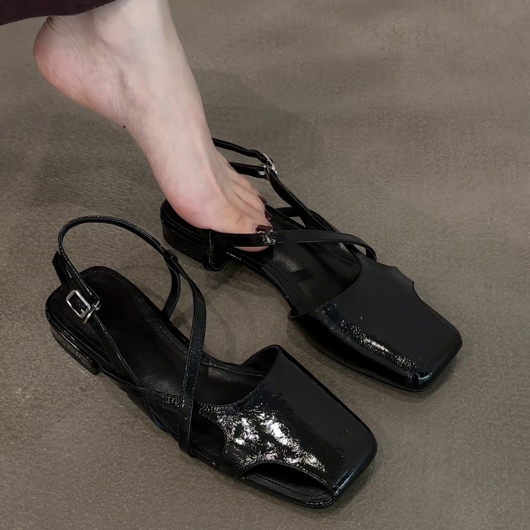 Sandálias de Couro Envernizado - Women'S Shoes Clogs avaliação e preço