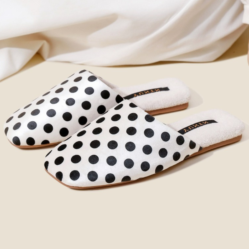 Retro polka dot design chinelo - Women'S Shoes Quality avaliação e preço