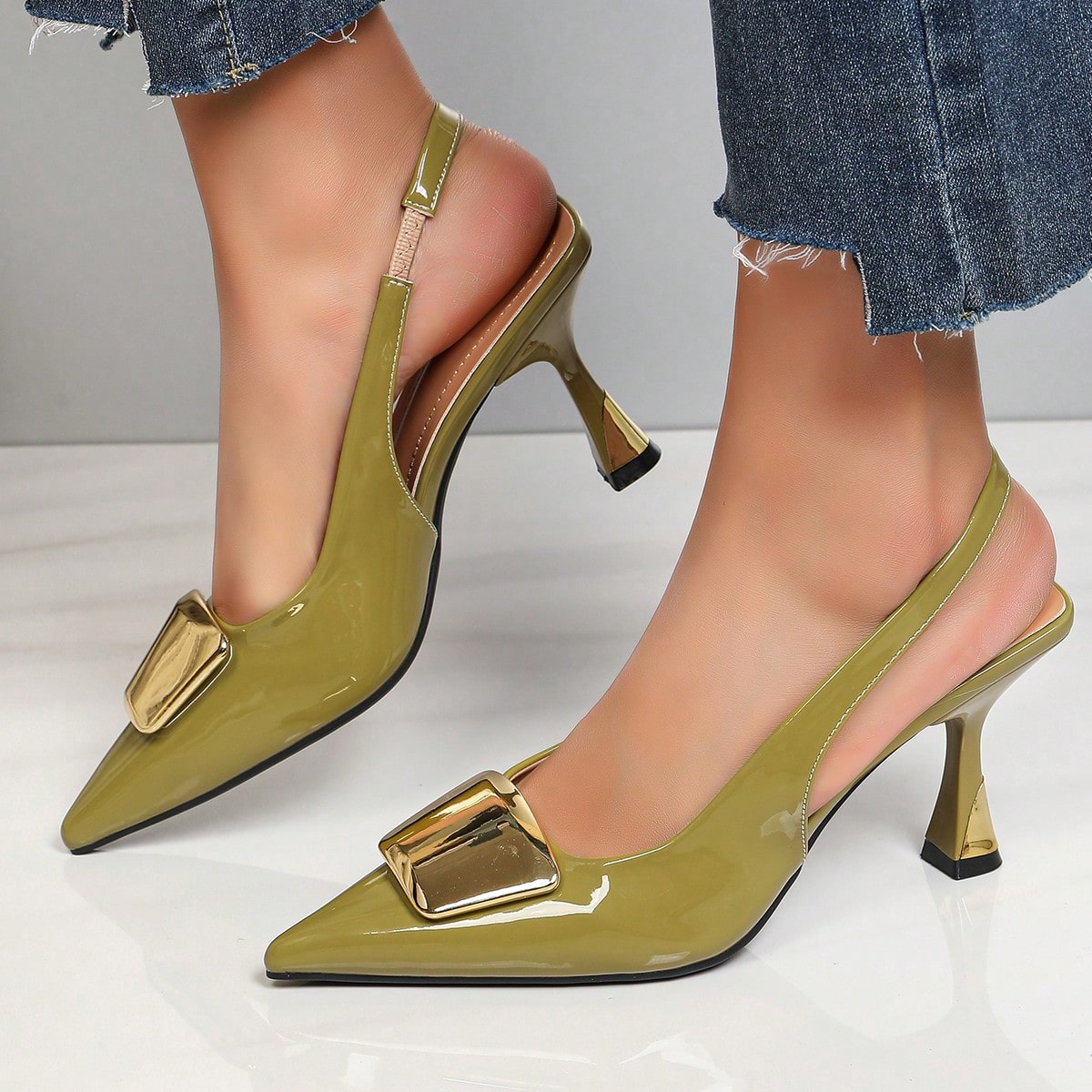 Sapatos de salto elegantes par - Women'S Shoes Clogs avaliação e preço