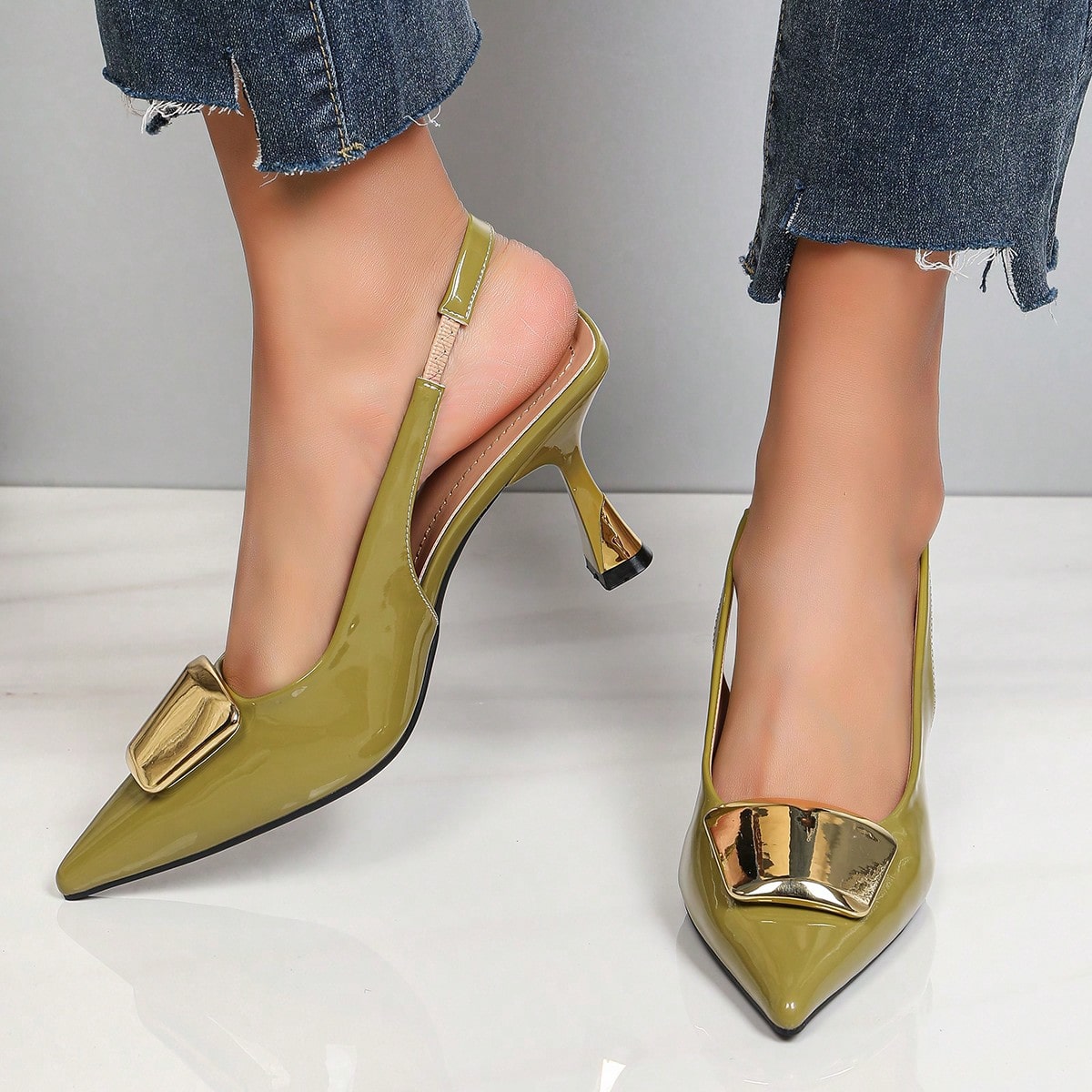 Sapatos de salto elegantes par - Women'S Shoes Clogs avaliação e preço