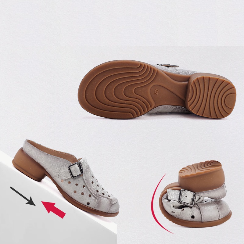 Novas Sandálias Femininas de C - Mule Slip On avaliação e preço