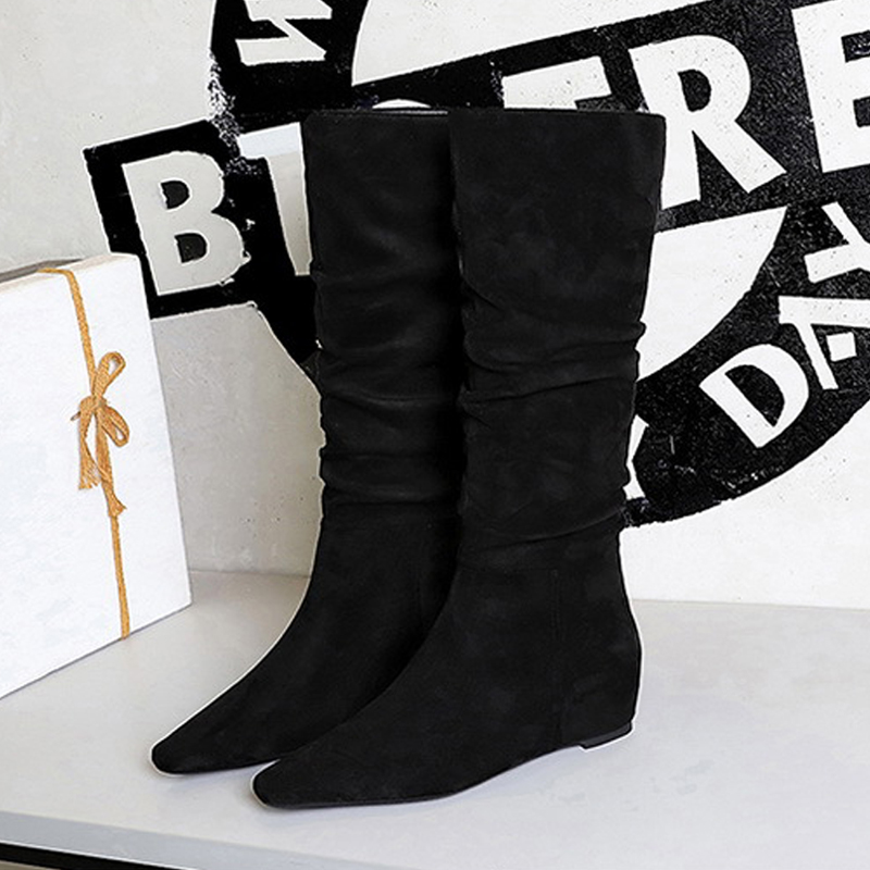 Bigtree novo outono inverno de - Knee High Boots Women avaliação e preço